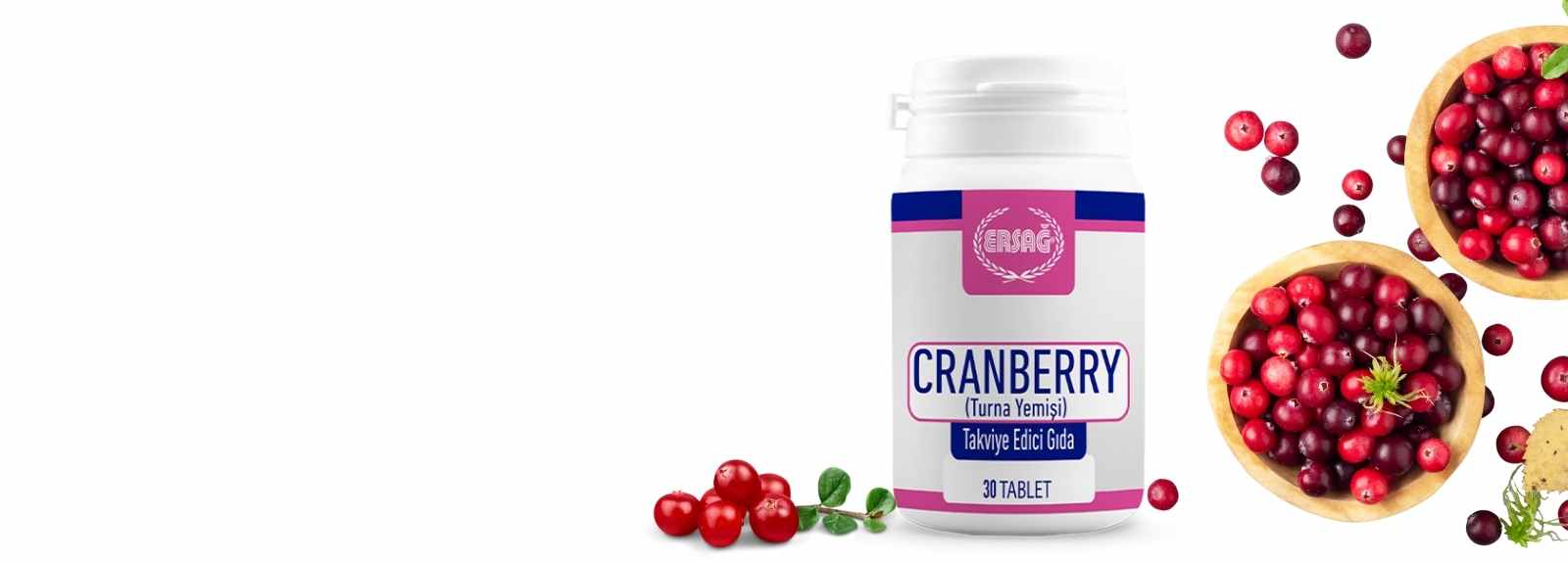 Ersağ'ın sunduğu Cranberry (Turna Yemişi) takviyesi, sağlığınızı doğal yollarla desteklemek için mükemmel bir seçenektir. Turna yemişi, bilimsel araştırmalarda idrar yolu enfeksiyonlarına karşı koruyucu etkileriyle tanınır. Güçlü antioksidan kaynağı olan cranberry, vücudunuzun serbest radikallere karşı savaşmasına yardımcı olur ve genel bağışıklık sisteminizi güçlendirir.